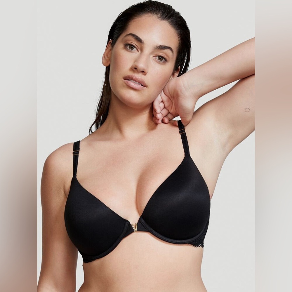 Victoria’s Secret Love Cloud Uplift Light Push-Up Front-Closure Bra - BLACK
